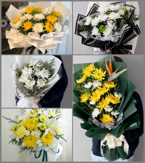 贵州毕节市黔西县太来乡榨房村白事花束代送